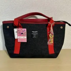 Jolie Joli トートバッグ 黒×赤