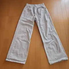 fifth ライトグレー ワイドレッグデニム