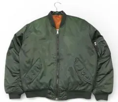 90's Vintage MA-1 フライトジャケット サージグリーン 短丈