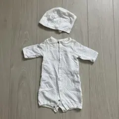 PUPO透かし編み2wayドレス 日本製　退院着　50-60サイズ