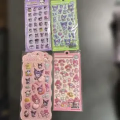 クロミ、マイメロキャラクターシールセット 4枚入り①