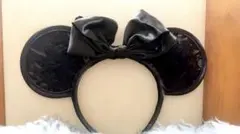 ミッキー耳 黒カチューシャ