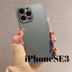 iPhoneSE第3世代 カバー SE3 スマホケース グリーン アルミ 軽量
