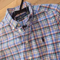 美品　Ralph Lauren MIXチェック柄長袖シャツ　M