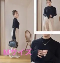 しまむら tal by yumi 袖レースプルオーバー 黒 mysa GU