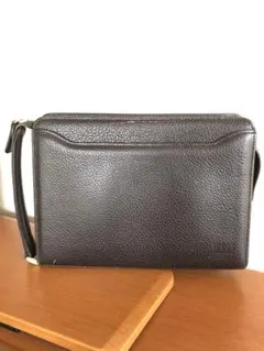 DAKS ブラウン　レザー セカンドバッグ☆値下げしました