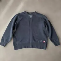 波達　裏起毛ブラックトレーナーLサイズ