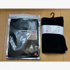 新品未開封　ユニクロ　160 ヒートテック　レギンス　UネックT 匿名配送