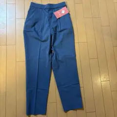 グローバルワーク　ウツクシルエットDRYテーパードパンツ ブルー Sサイズ