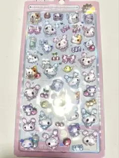 【新品未使用】ボンボンドロップシール　うさぎ