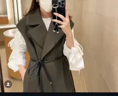 【新品未使用タグ付き完売品】メゾンドドルチェ　ウォッシャブルファーベスト/黒 楽天市場】フォックスファーベスト レディース 秋冬 アウター