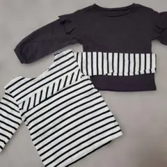 GLOBAL WORK 長袖 サイズ100　2セット　カットソー　Tシャツ