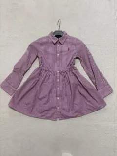 ポロ ラルフローレン シャツワンピース ストライプ