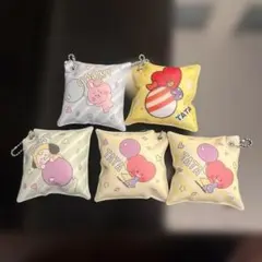 BTS BT21 チェーン付ミニクッションTATA.CHIMMY.COOKY