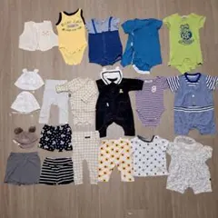 男の子ベビー服２０点セット！服帽子ロンパースセパレート