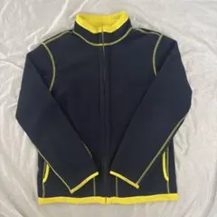 UNIQLO ユニクロ リバーシブル フリースジャケット ネイビー×イエロー L