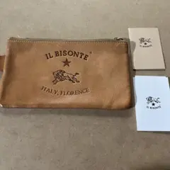 IL BISONTE レザー ポーチ(ヌメ)大
