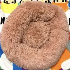 ふわふわ暖かい犬 ベッド 猫 ベッド クッション ペット ピンク 50cm