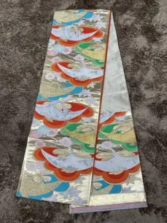 ⭐︎値下げしました⭐︎華やかな多色刺繍 正絹　袋帯　未使用品