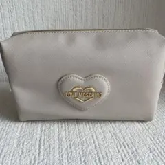 LOVE MOSCHINO ポーチ ベージュ