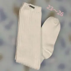 crocs ソックス23-26cm ホワイト 匿名配送のサムネイル