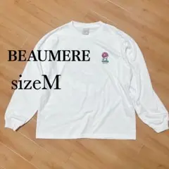 BEAUMERE 長袖Tシャツ　バックプリントカットソー【M】歩くドーナツ