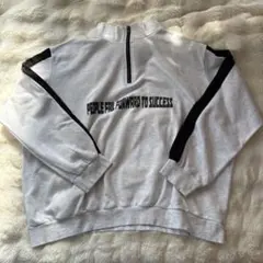 ジッパー付き グレー トレーナー