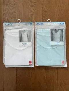 【新品】UNIQLOエアリズム メッシュ タンクトップ 120 2枚セット