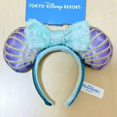 【新品/未使用】TDR ディズニー キーチェーン カチューシャ アリエル