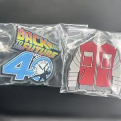 フリューくじ　バックトゥ・ザ・フューチャー 40周年 J賞蓄光ラバーキーホルダー