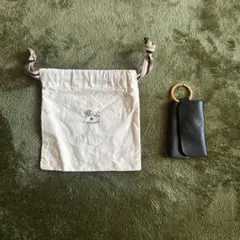 IL BISONTE ブラック レザー キーケース