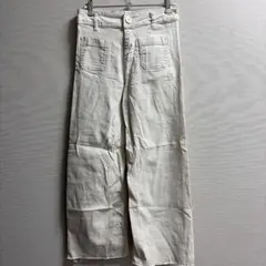 【美品】ZARA KIDS ザラキッズ ワイドレッグパンツ エクリュ 164cm
