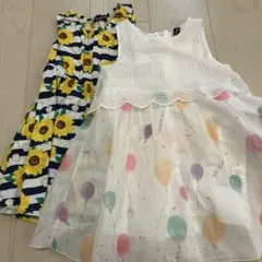 ムージョンジョン　ノーブランド　ワンピース　100 2点セット