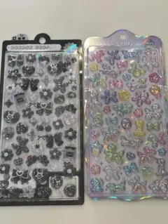 クーリア　ボンボンドロップシール　ばるーんボンボン　ブラック　2点セット♡