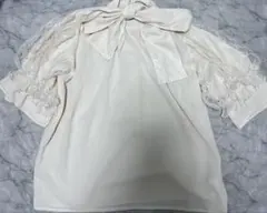 apres jour パールレースSLボウタイBL アイボリー LL