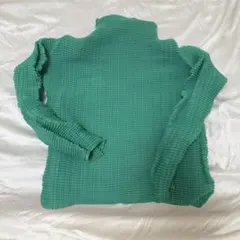 ISSEY MIYAKE プリーツ加工 長袖トップス ブルー - メルカリ