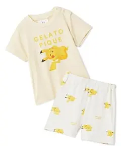 【新品】ジェラートピケ ポケモンスリープ Tシャツ＆パンツ ピカチュウ 70