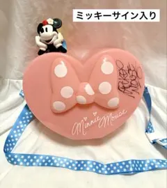 直筆サイン入り ディズニー ポップコーンバケット ハート型ミニー