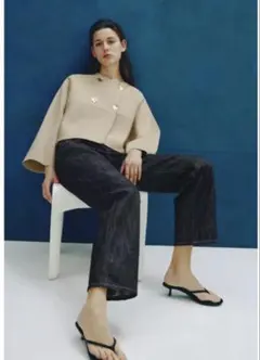 ZARA ニットラップカーディガン