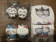モモンガクロミ、ハローキティはちわれラバーキーホルダーちいかわ