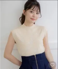 Noela ノースリーブ ニット 刺繍のサムネイル