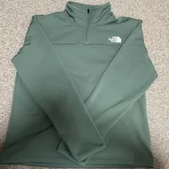 THE NORTH FACE グリーン ハーフジップ フリース サーマル