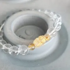 天然石 水晶 ルチル 貔貅 ブレスレット