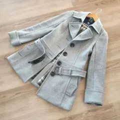 BURBERRY BLUELABEL 冬コート 上品シルエット アンゴラ混合 M
