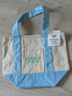 TRADER JOE'S トートバッグ 青シール付き