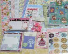 バラメモ　デザインペーパー　シール　デコレーション　まとめ売り②