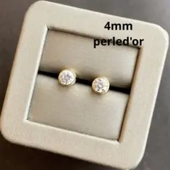 最高級人工ダイヤモンド　一粒ダイヤモンドピアス4mm sona