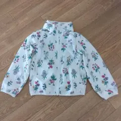 プティマイン　ウィンドウブレーカー　パーカー　花柄　110cm フード付き