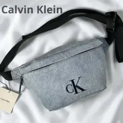 日本未入荷 カルバンクライン デニム ボディバッグ ウエストポーチ ck 刺繍