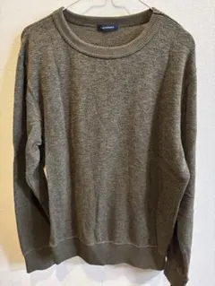 ウール混紡 クルーネックセーター 2色セット